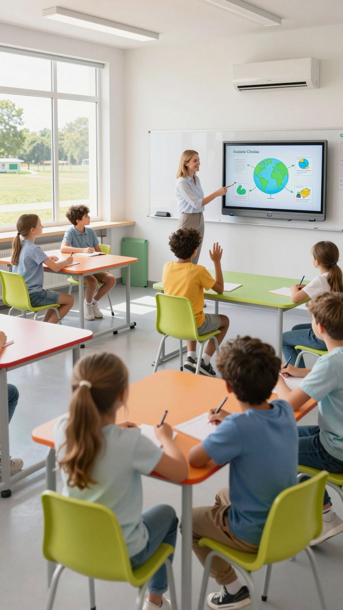 Az iskolák hűvös környezete javítja a tanulás hatékonyságát.