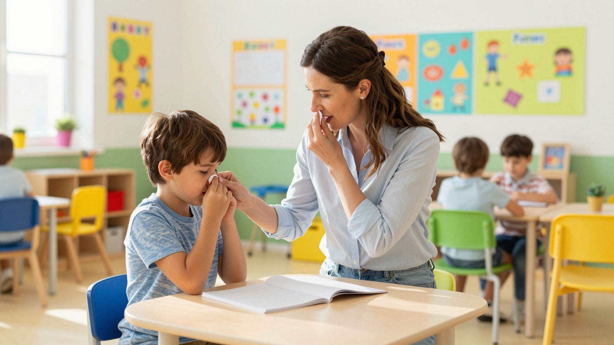 Az iskolai környezetben fontos a gyors elsősegélynyújtás.
