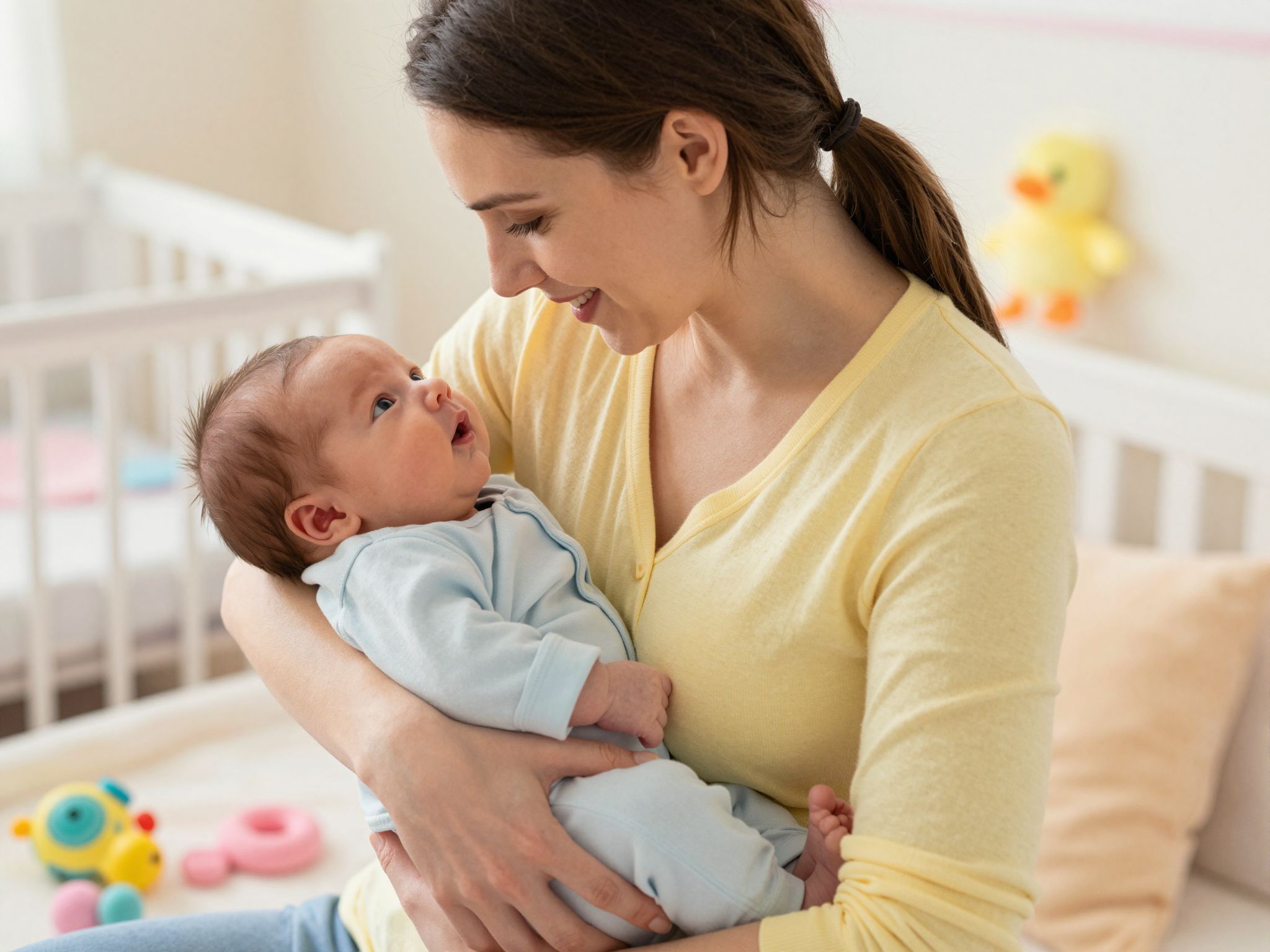 A kisbaba mosolya a szeretet legszebb jele.