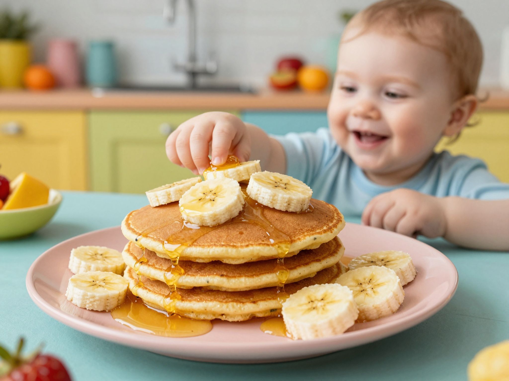 Banánpalacsinta: Egyszerű és tápláló babáknak készült finomság.