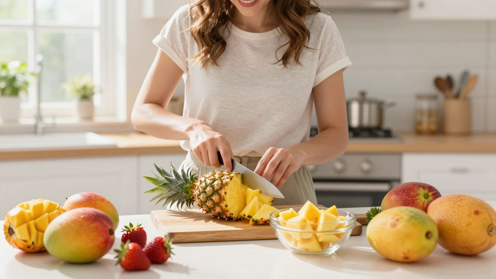 A ananász fogyasztása mértékkel jótékony a terhesség alatt.