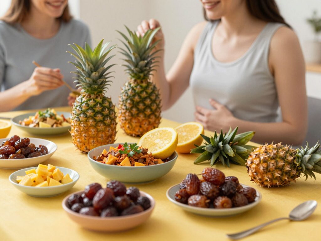 Ételek, amelyek a hiedelem szerint segíthetnek beindítani a szülést