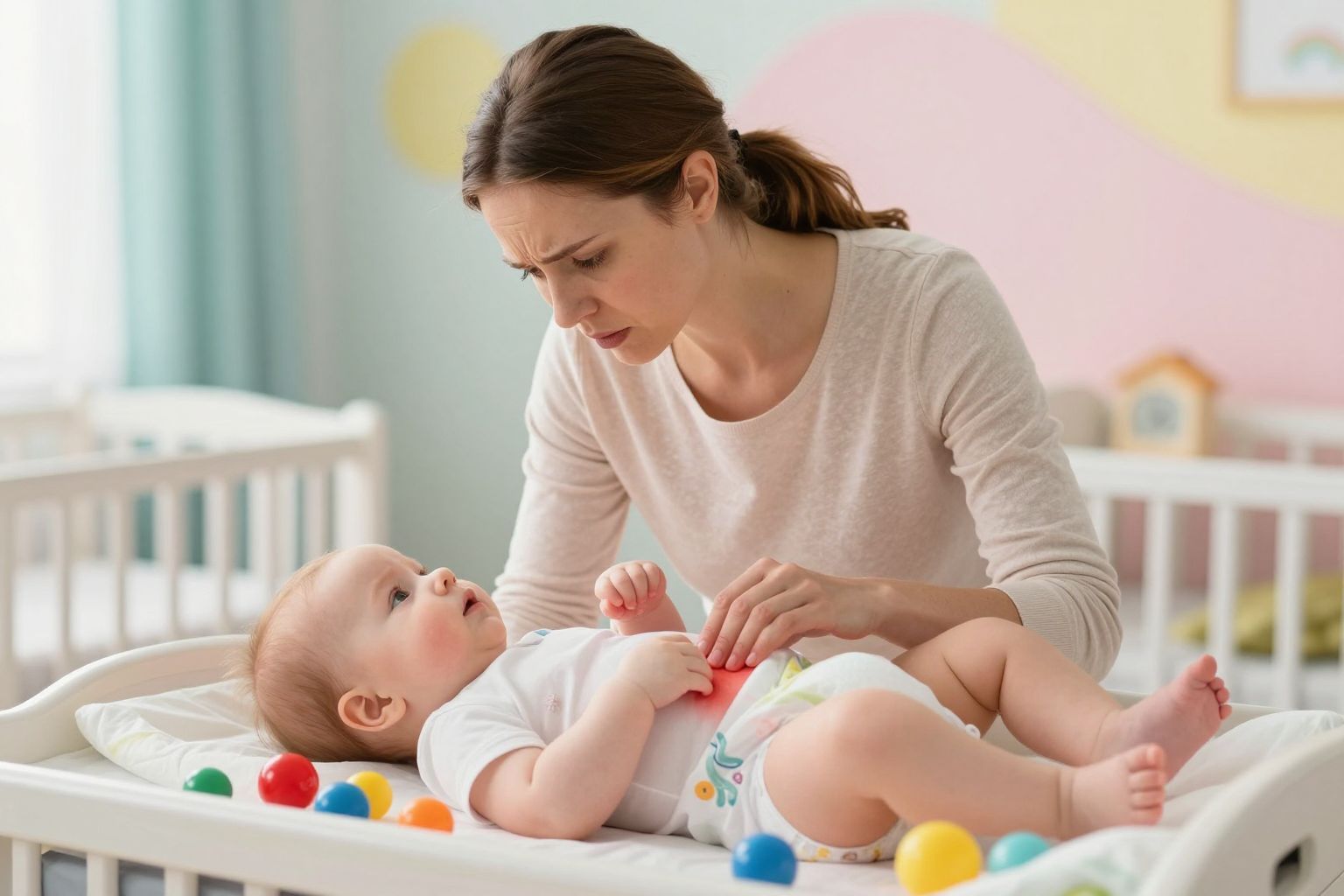 A piros popsi gyakran allergiás reakciót jelezhet.