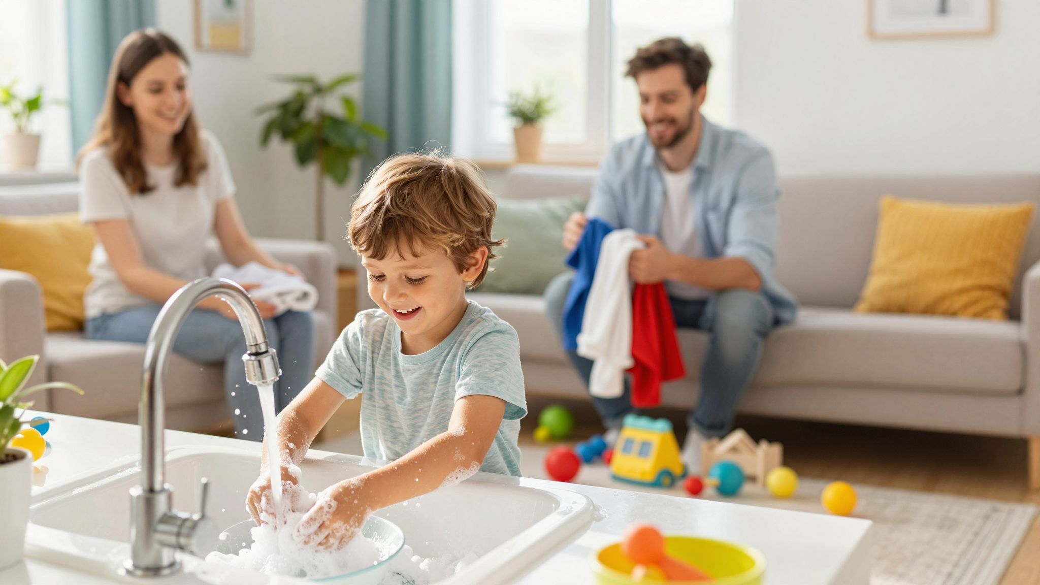 A házimunka ösztönzi a felelősségvállalást és önállóságot.