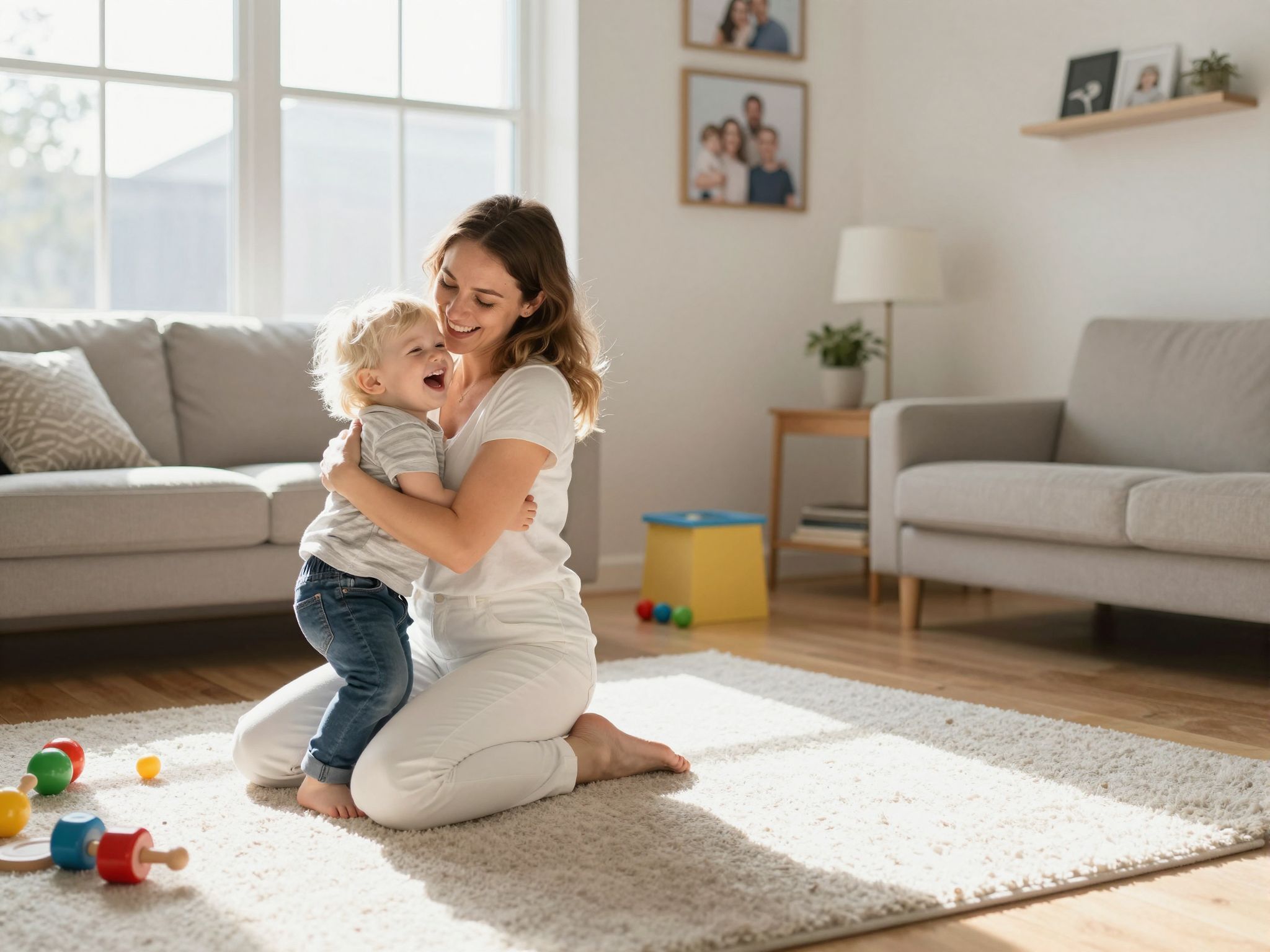 Az ölelés erősíti a kötődést és a biztonságérzetet.