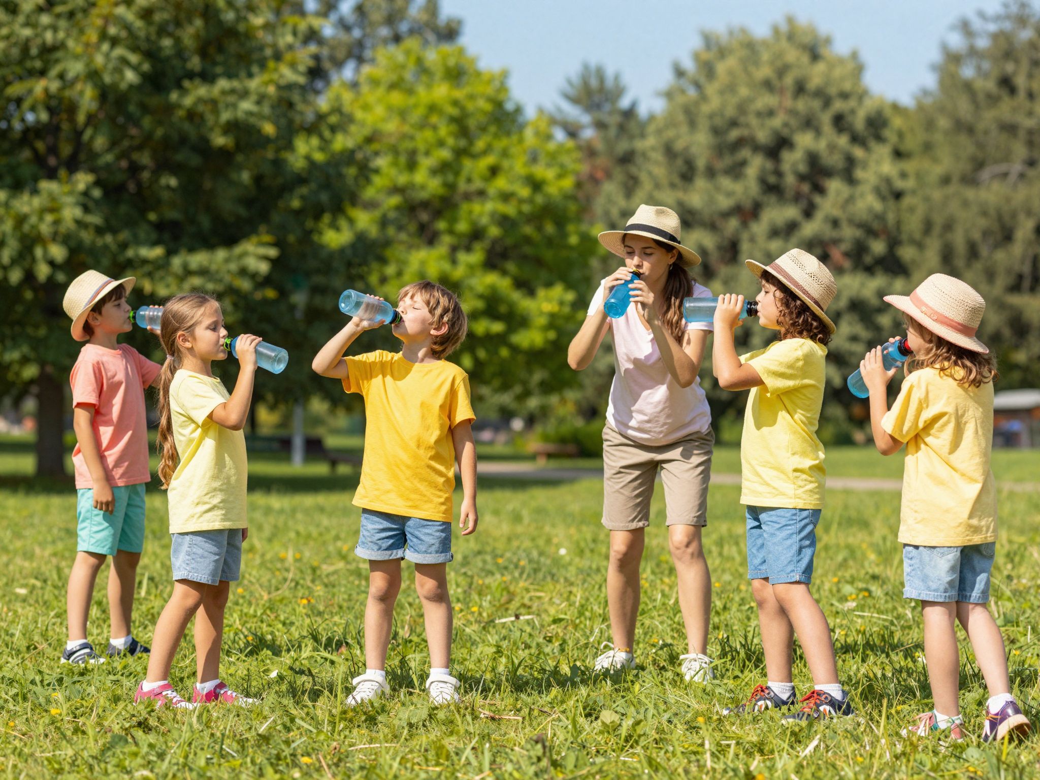 A hőség miatt a gyermekek dehidratálódhatnak gyorsan.