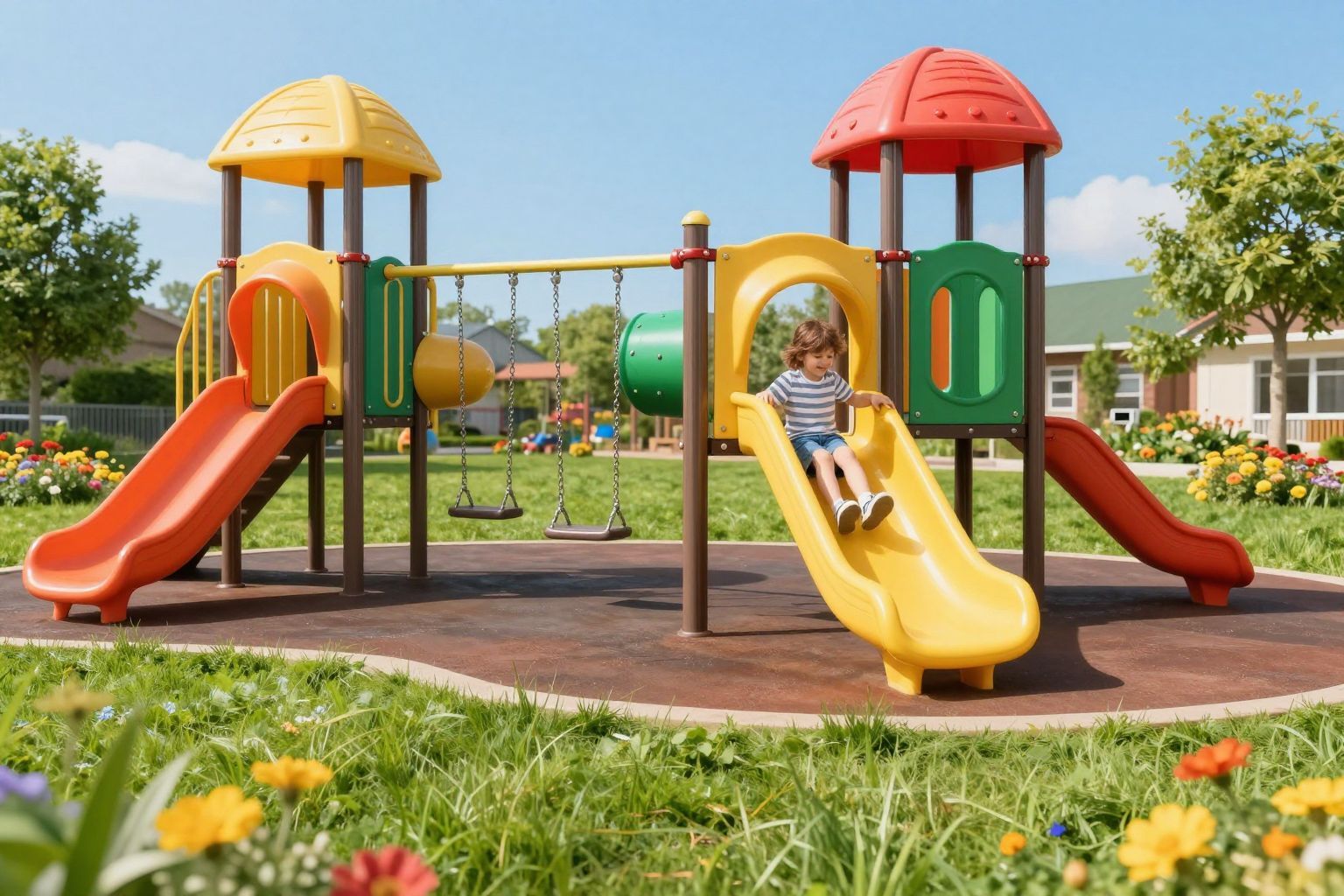 Mindig ellenőrizd a játszótér állapotát használat előtt!