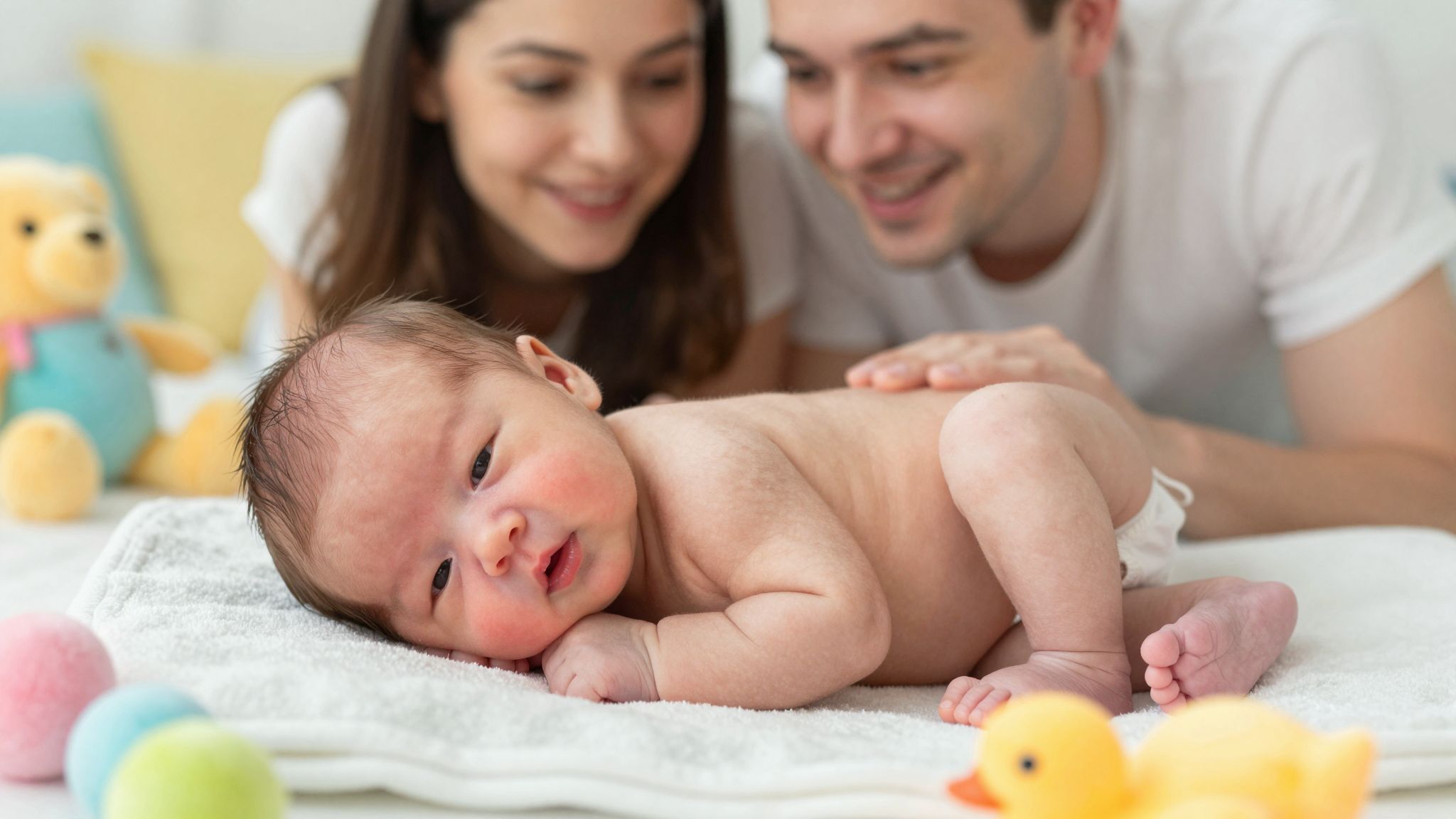 A kisbabák bőrszíne és haj állapota változhat.