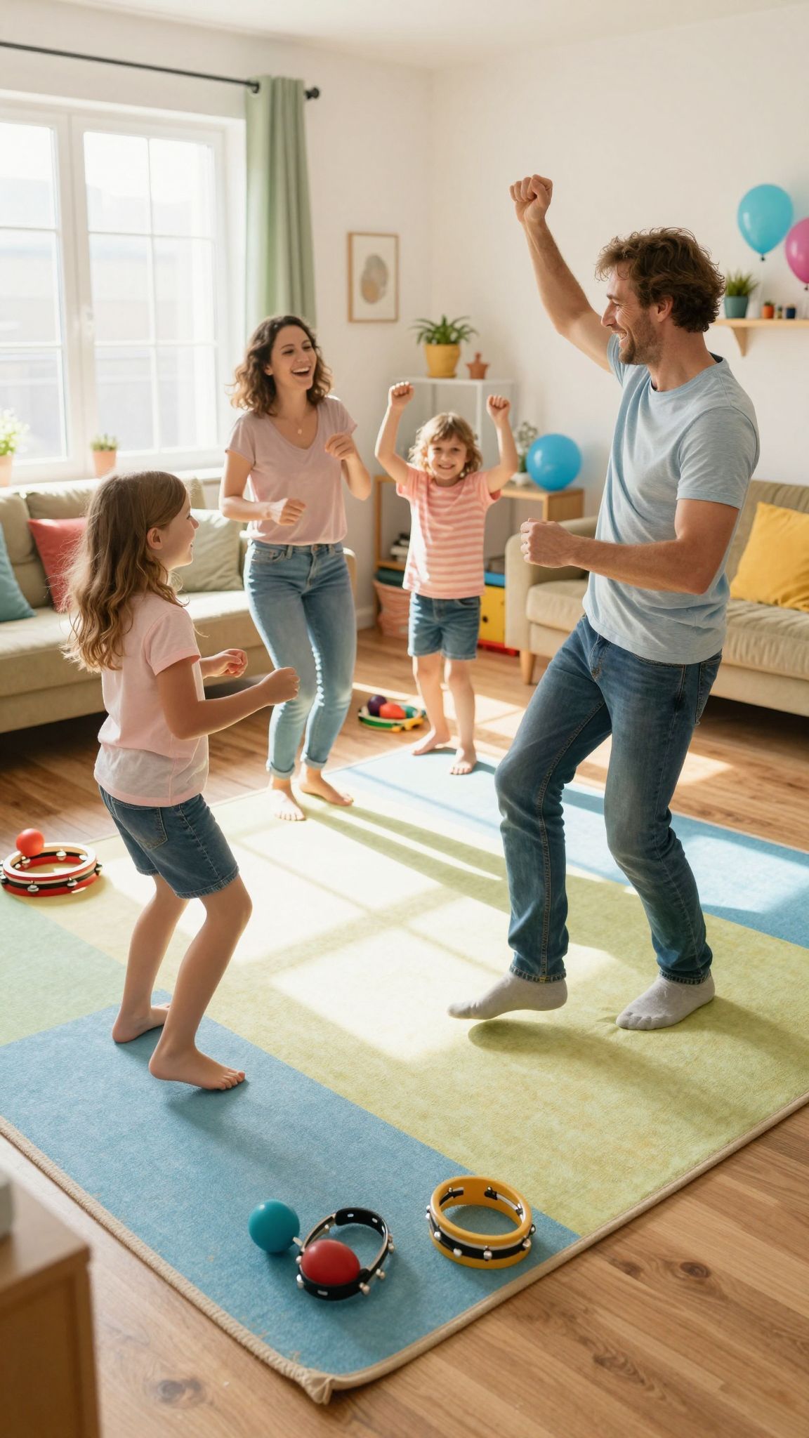 A zenés játékok serkentik a gyerekek kreativitását és mozgását.