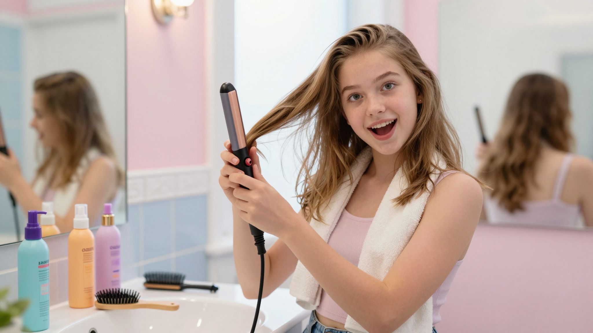 A hajvasalás előtt mindig használj hővédőt a védelemért!