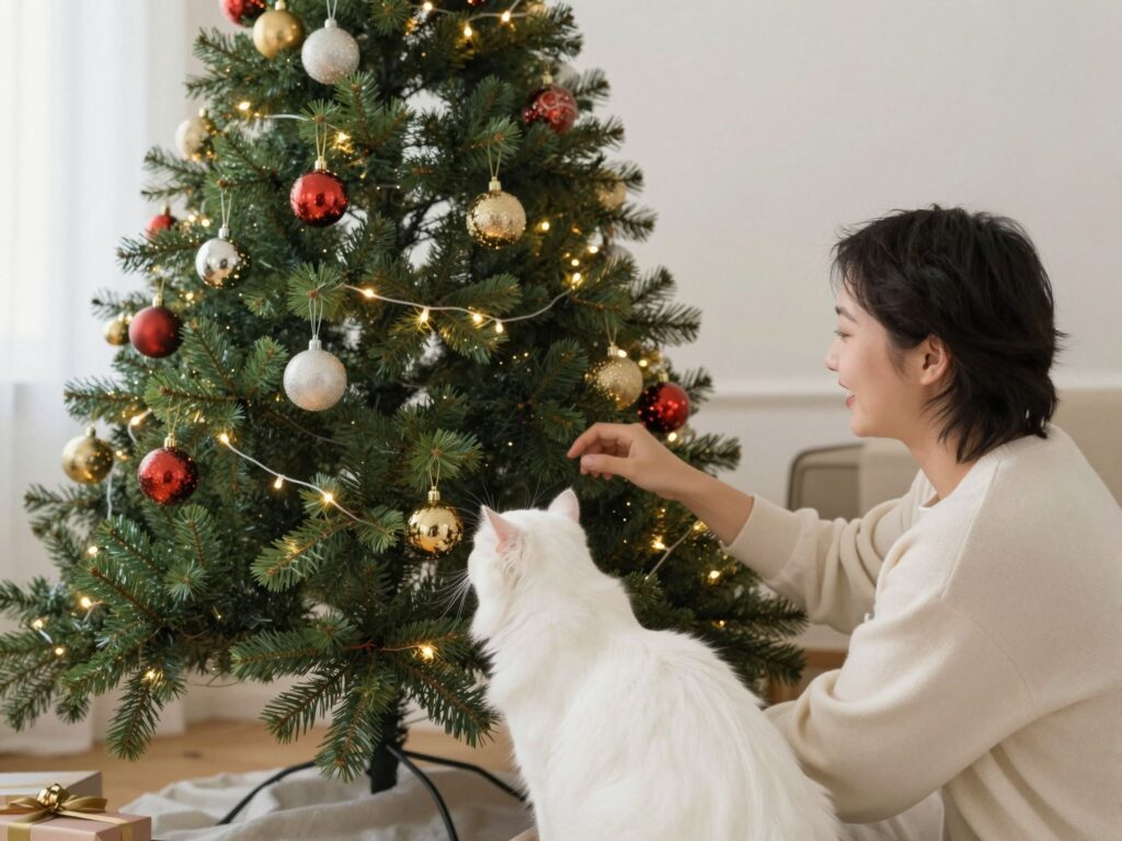 Hogyan védd meg a karácsonyfát a kíváncsi macskától? 7 bevált tipp