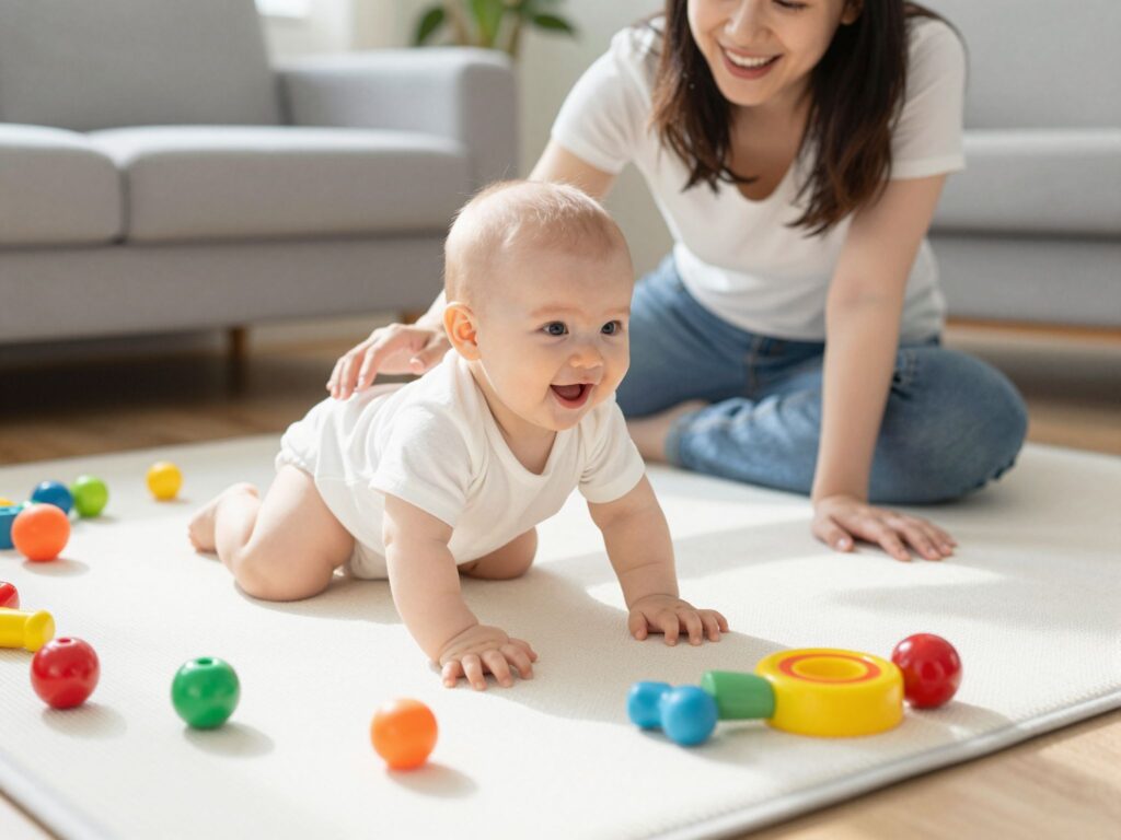 Így segítsd a babád mozgásfejlődését: a gurulástól az első lépésekig