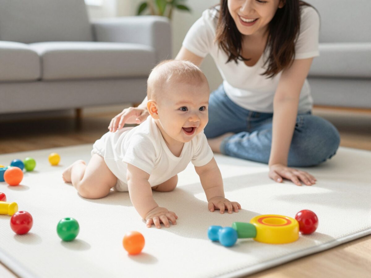 Így segítsd a babád mozgásfejlődését: a gurulástól az első lépésekig