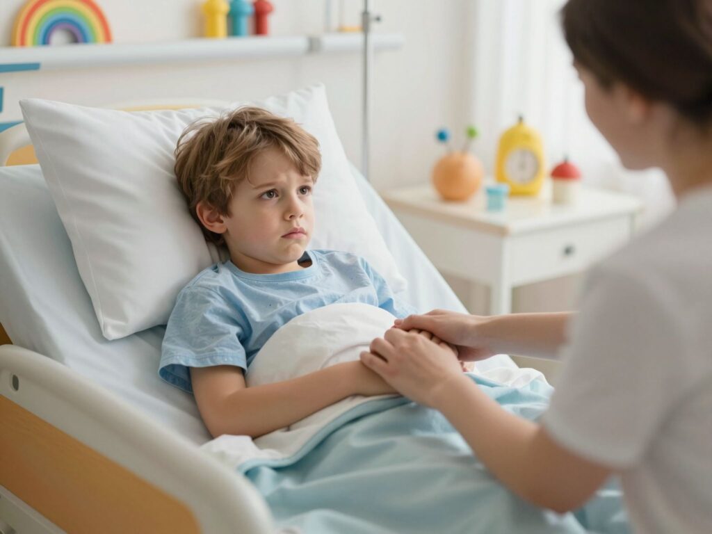 Mi a legnehezebb egy beteg gyereknek a kórházban? A szülői jelenlét fontossága