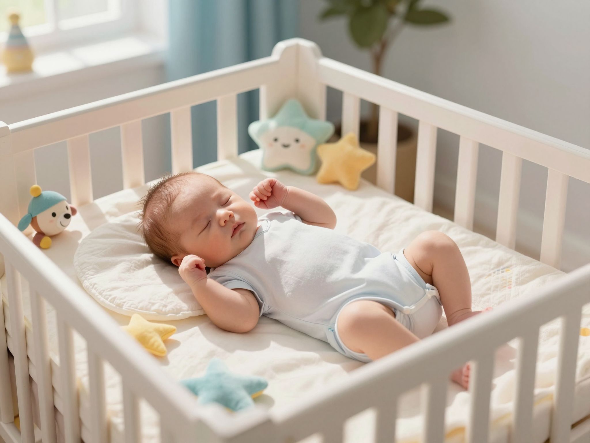 Az újszülöttek alvás közben a Moro-reflex aktiválódik.