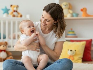 Mit jelent a baba gügyögése? Így „beszélget” veled a csecsemő