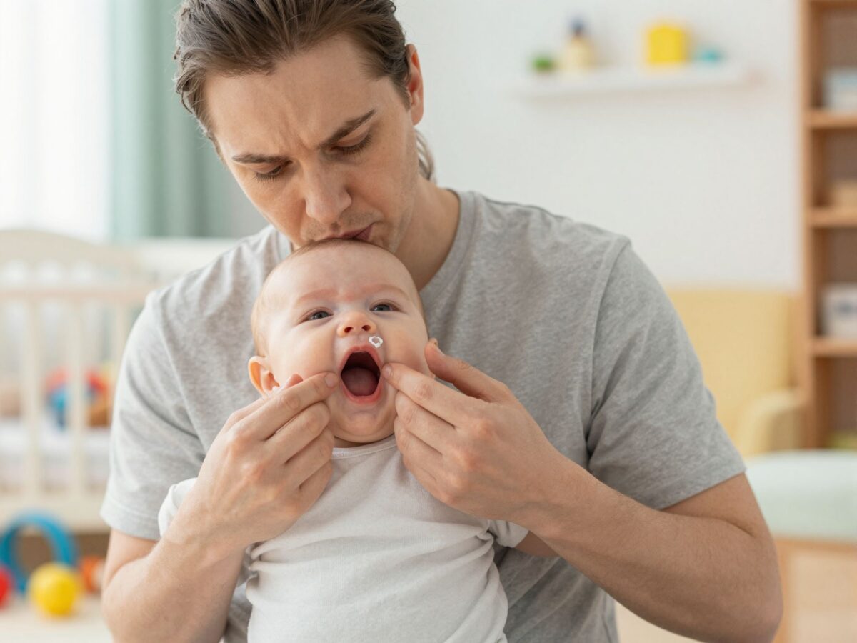 Mit tegyek, ha fehér foltok vannak a babám szájában? A szájpenész felismerése