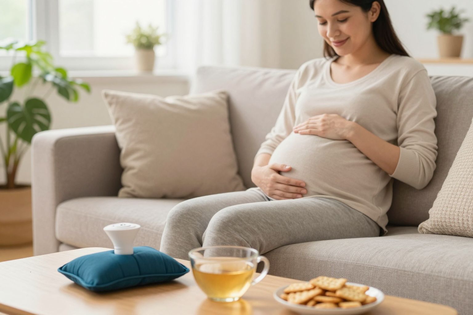 Meleg borogatás segíthet az enyhe hasfájás enyhítésében.