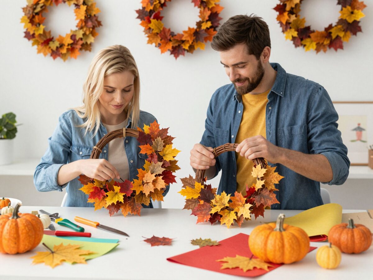 Mutatós őszi kopogtatók házilag: lépésről lépésre útmutató kezdőknek is