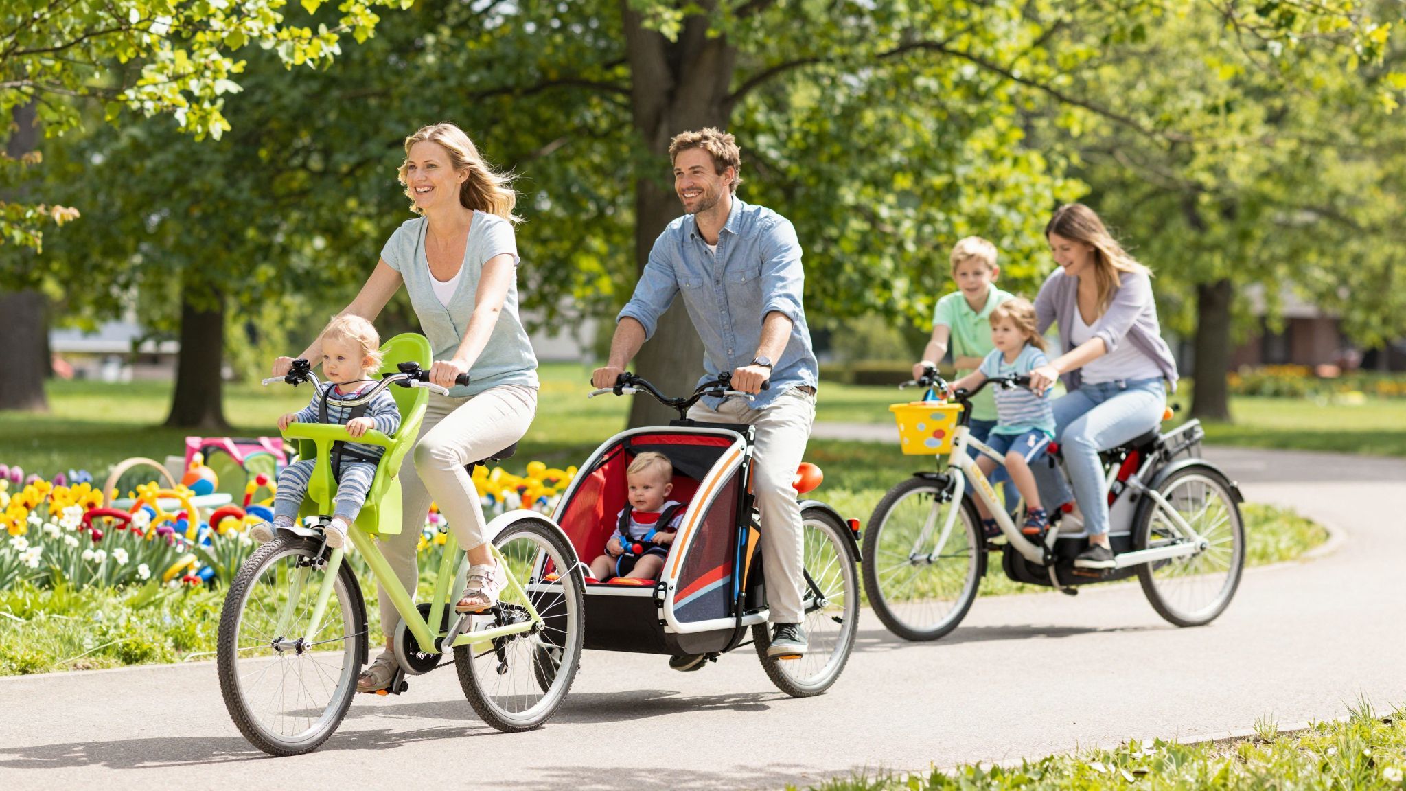 A gyerekülés biztonságos, de a utánfutó kényelmesebb.