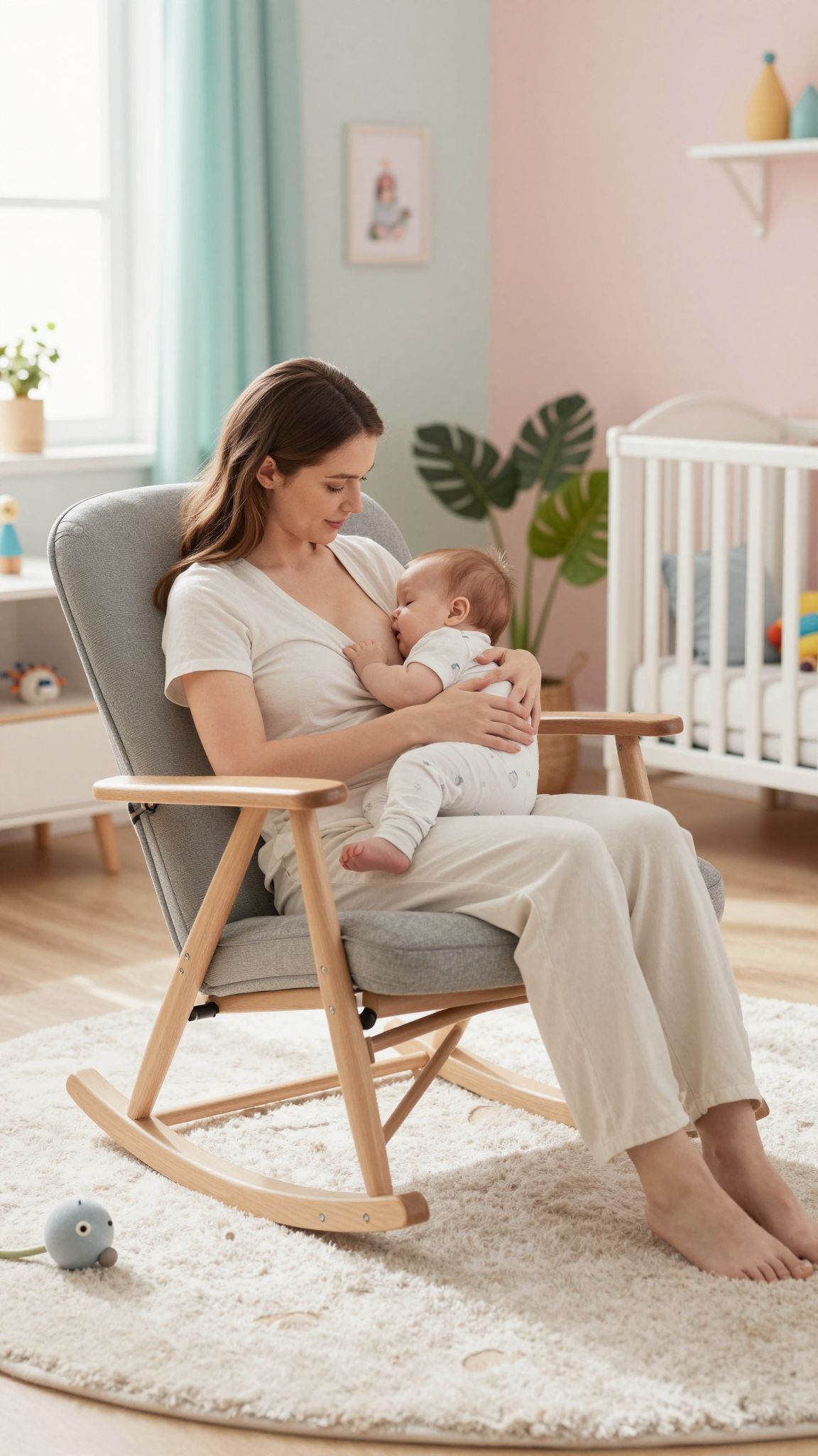 A fekvő helyzet segíthet a kényelmesebb szoptatásban.