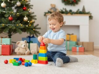 Unatkozó totyogó karácsonykor? 10 fejlesztő és szórakoztató játékötlet