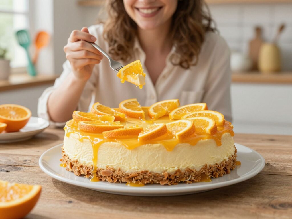 Villámgyors narancsos túrótorta, amihez még a sütőt sem kell bekapcsolnod