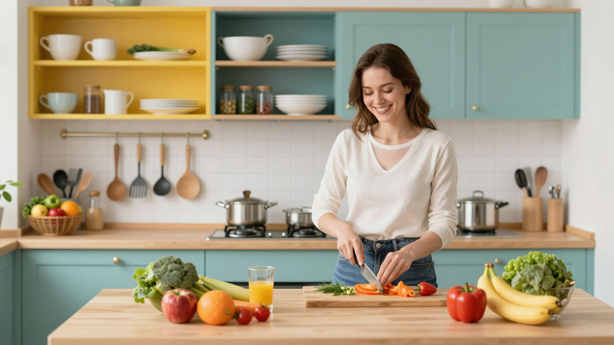 A zónák segítik a konyhai feladatok gyorsabb elvégzését.