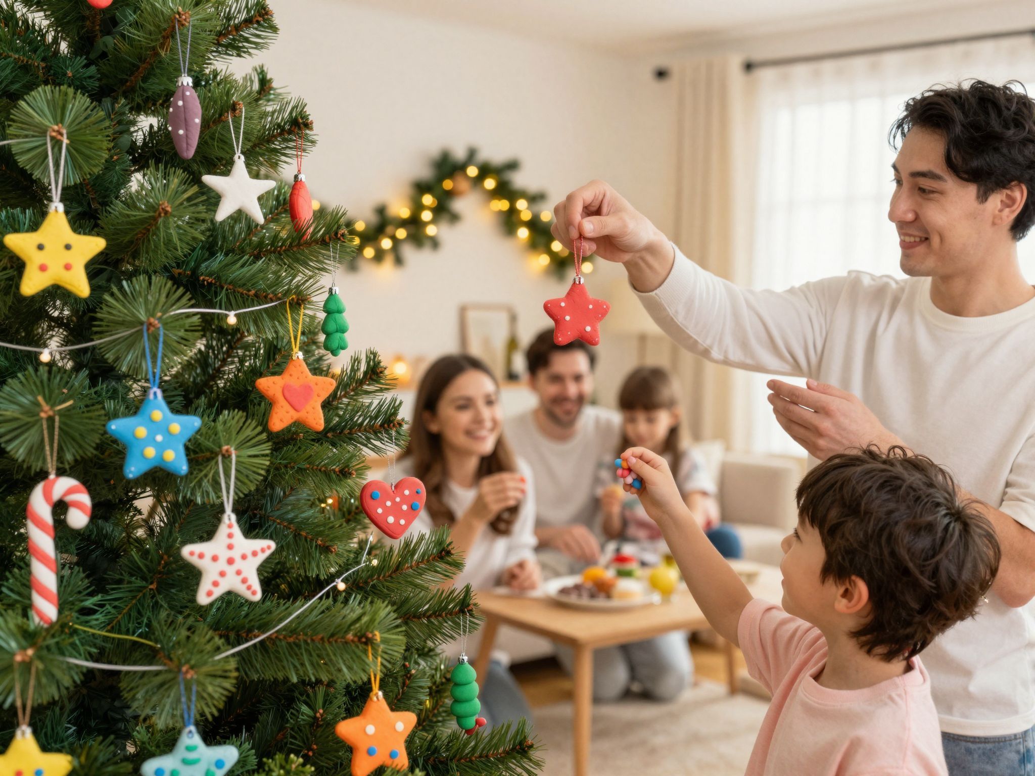 Fenyőfára sógyurmából készült díszek, kreatív családi program!
