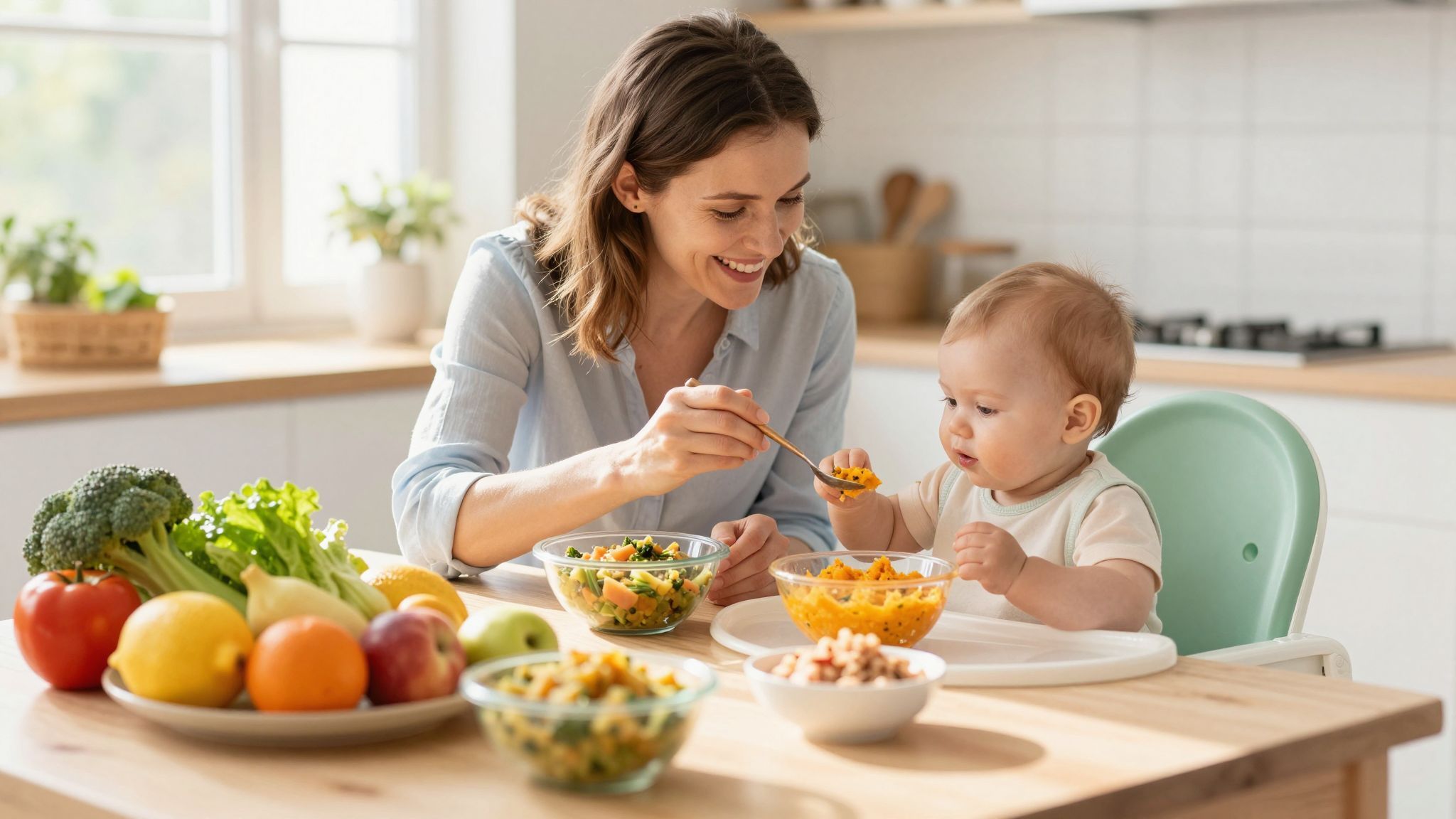 A hozzátáplálás segít a baba ízérzékelésének fejlődésében.