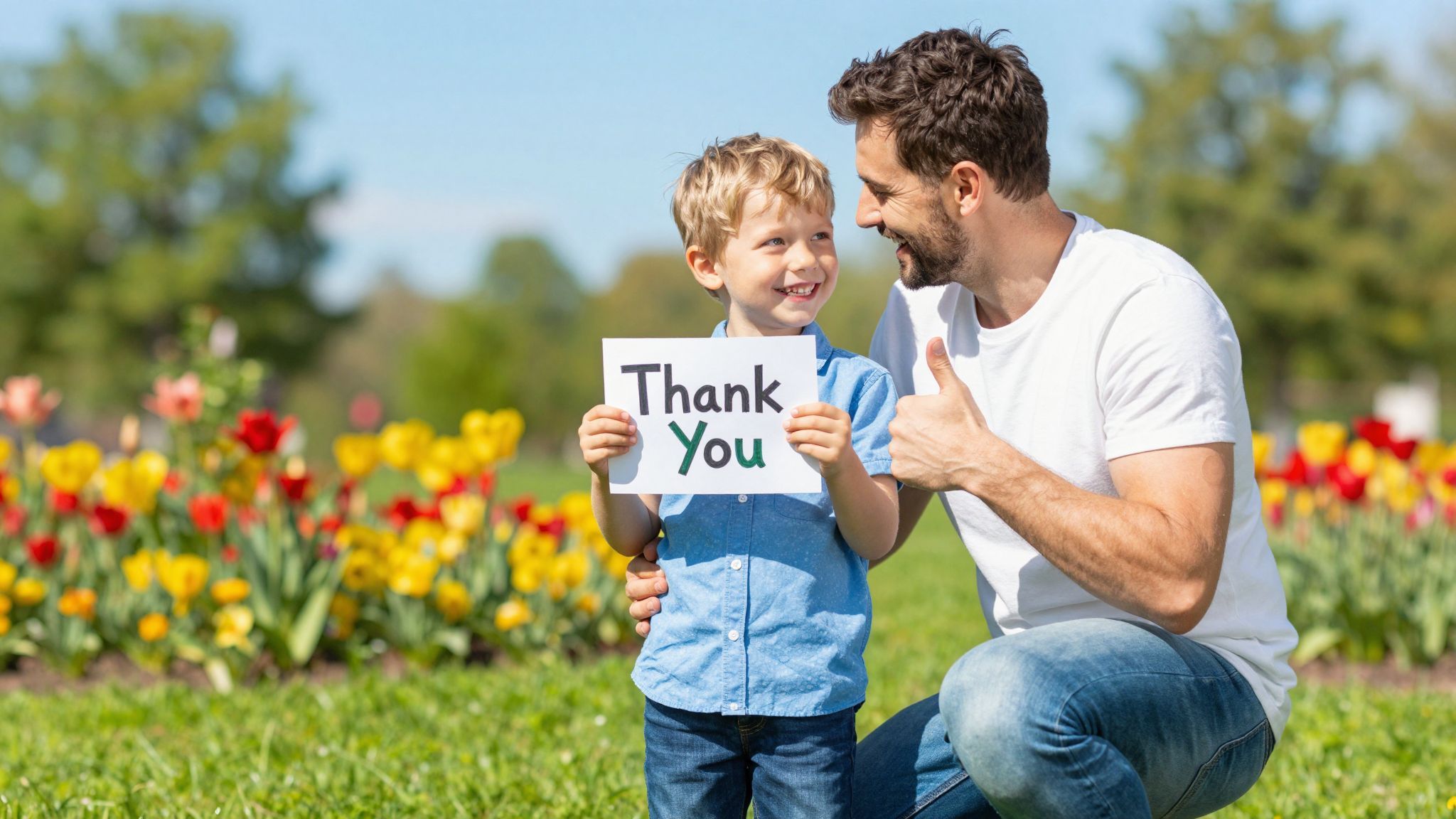 A köszönet erősíti a gyermek önértékelését és kapcsolatát.