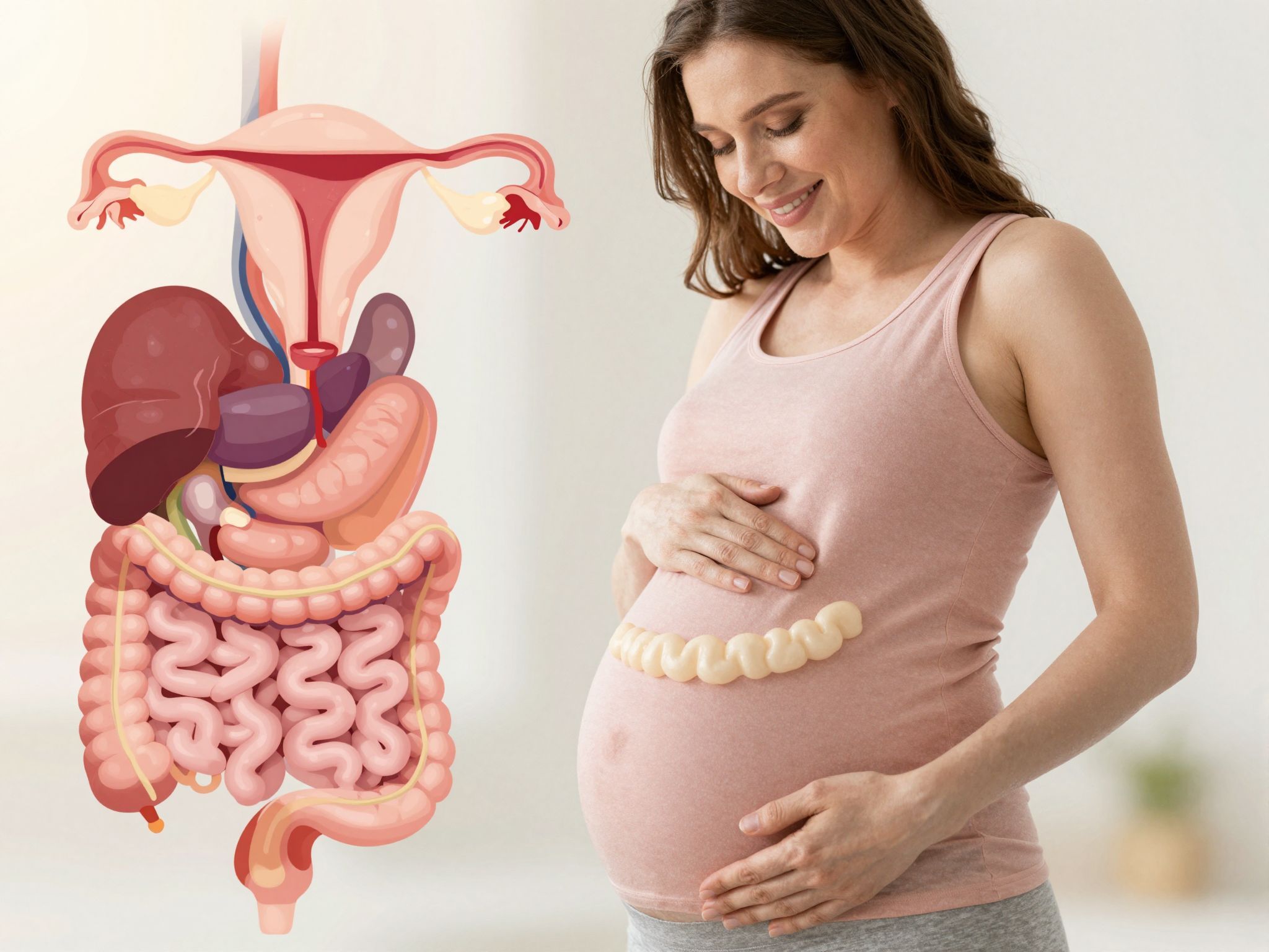 A bélflóra befolyásolhatja a méh működését terhesség alatt.