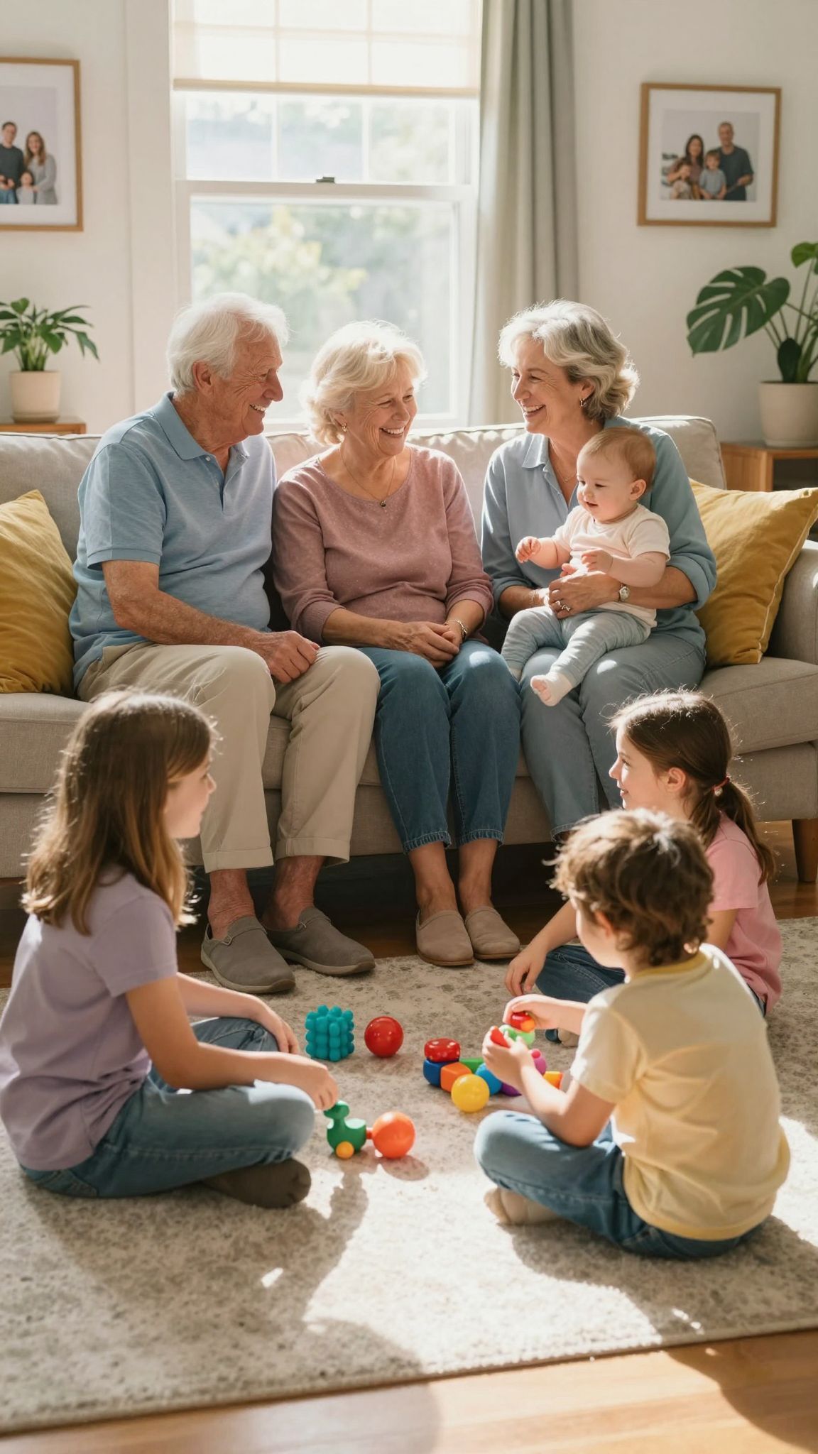 A nagyszülők szerepe kulcsfontosságú a fiatal családokban.