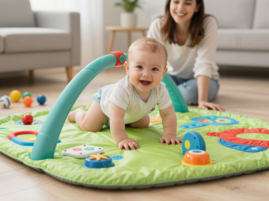 A játszószőnyeg előnyei: miért elengedhetetlen a baba fejlődéséhez?