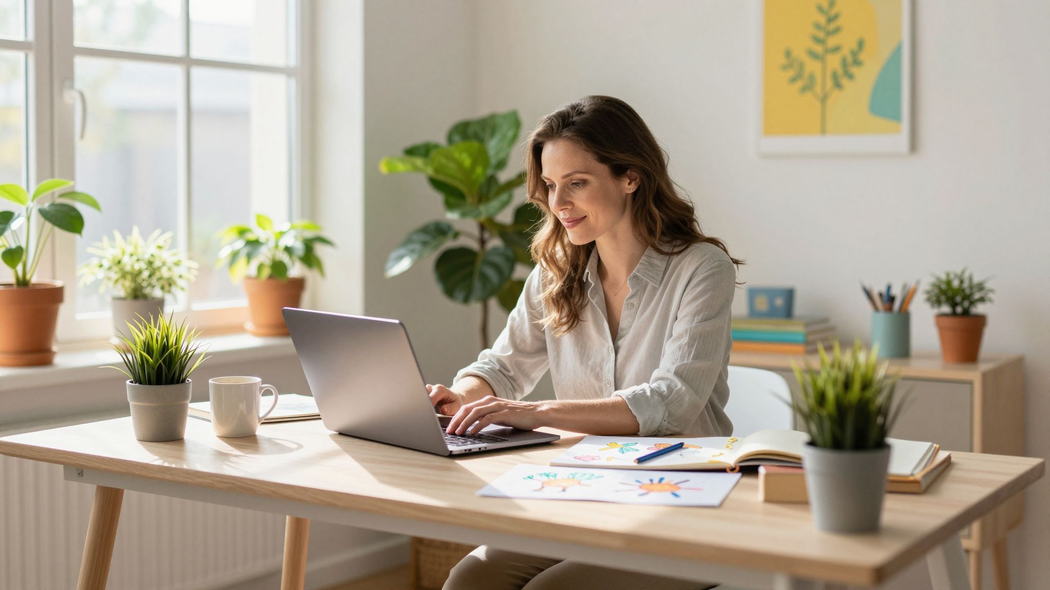 A távmunka rugalmassága segít az anyák karrierjében.