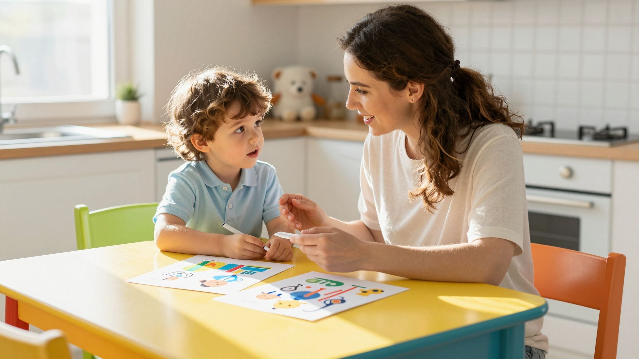 A megfelelő kommunikáció csökkenti a gyerek szorongását.