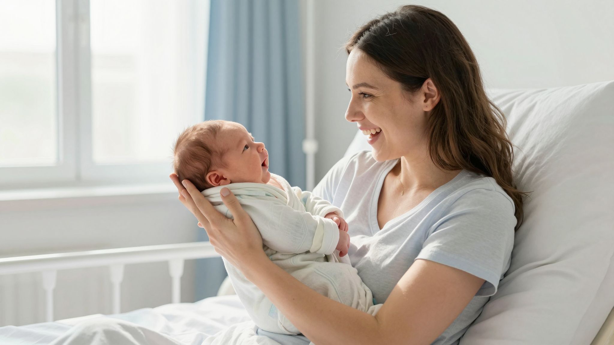 A második szakaszban a baba világra jön.