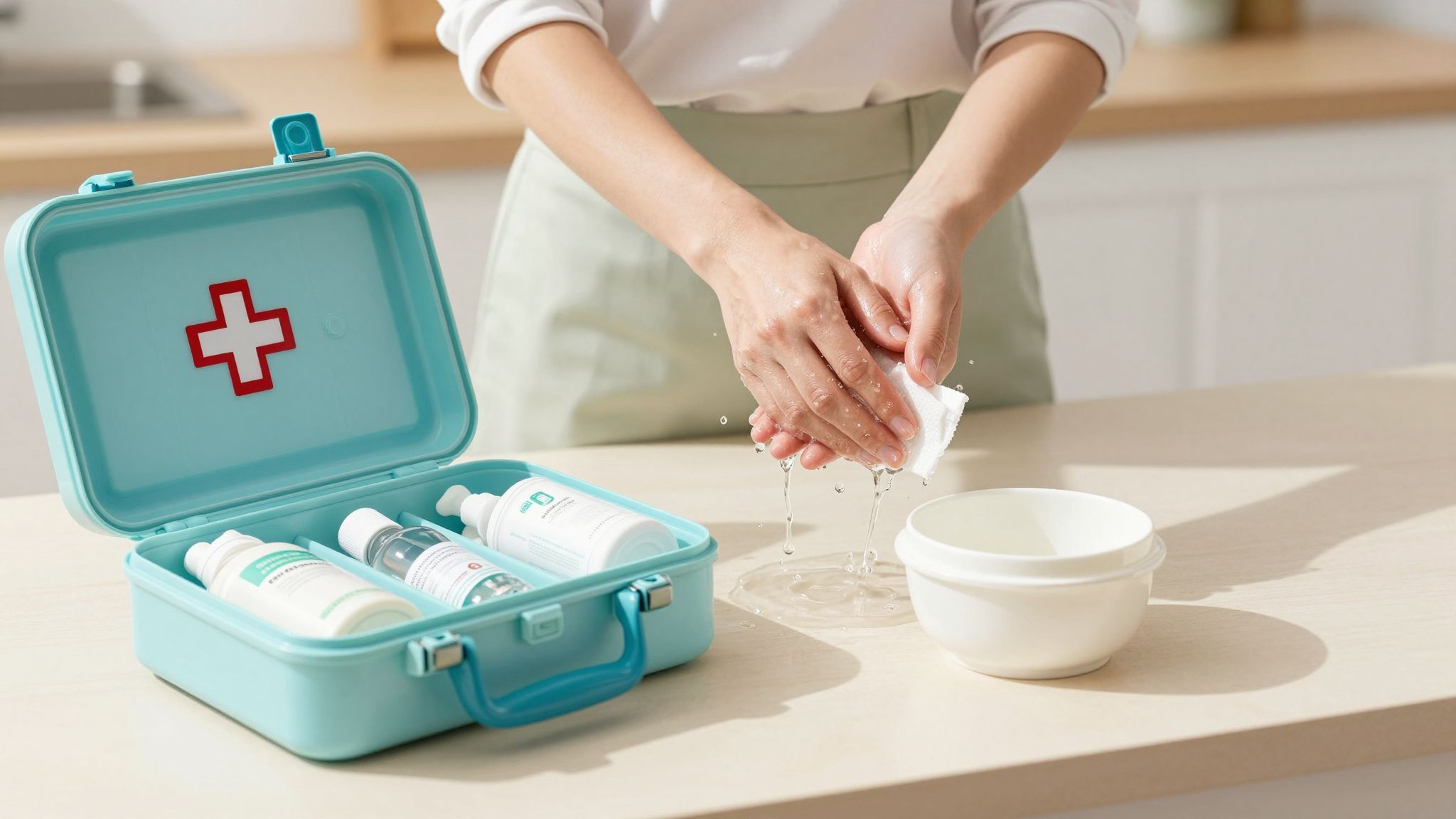 A tiszta sebfelület csökkenti a fertőzés kockázatát.