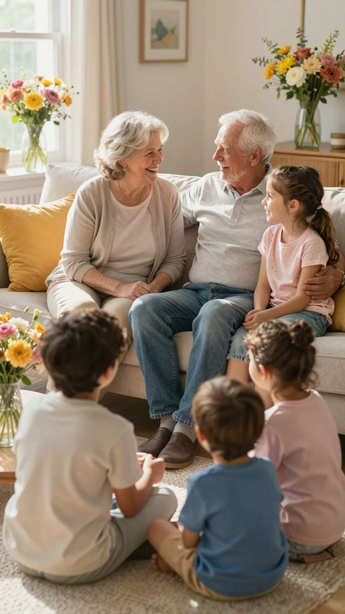 A nagyszülők érzelmi támaszt nyújtanak a gyermekeknek.