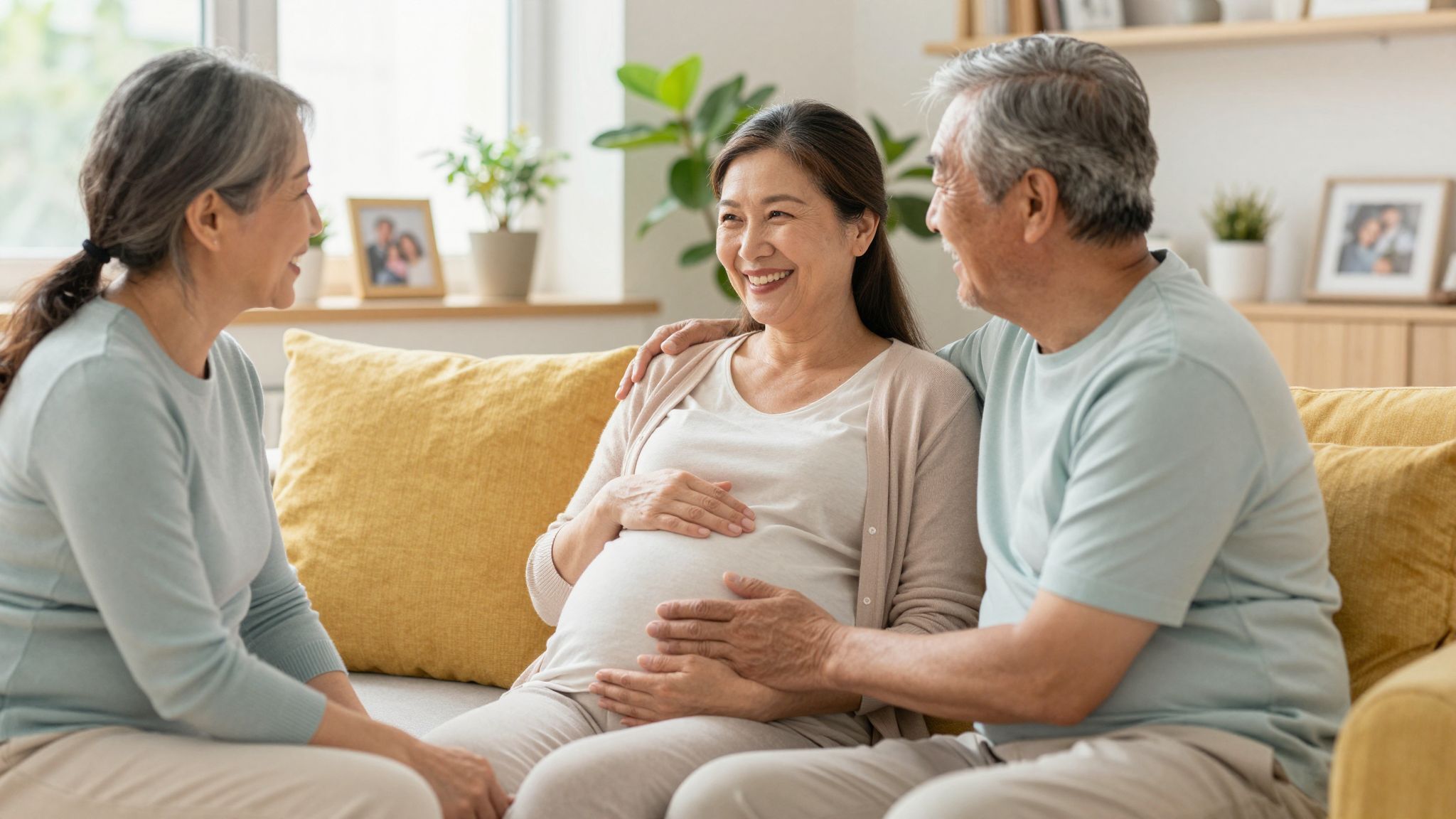 A partner támogatása kulcsfontosságú a várandósság alatt.