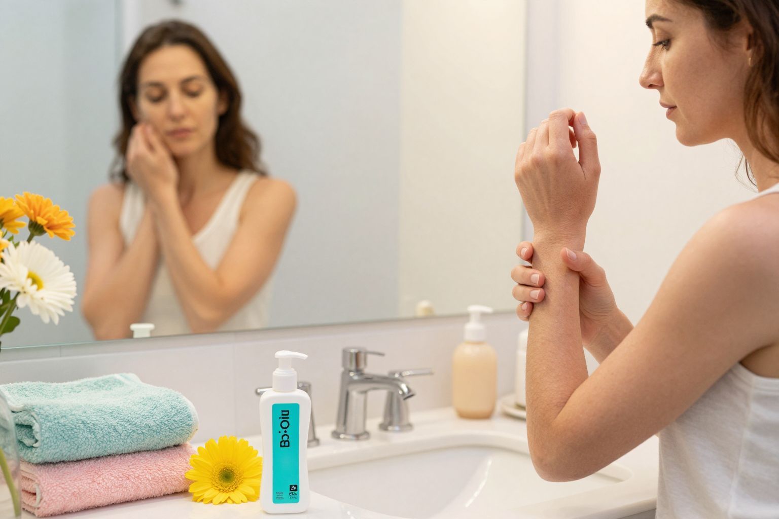 A száraz bőr felnőttkorban hormonális változások következménye lehet.