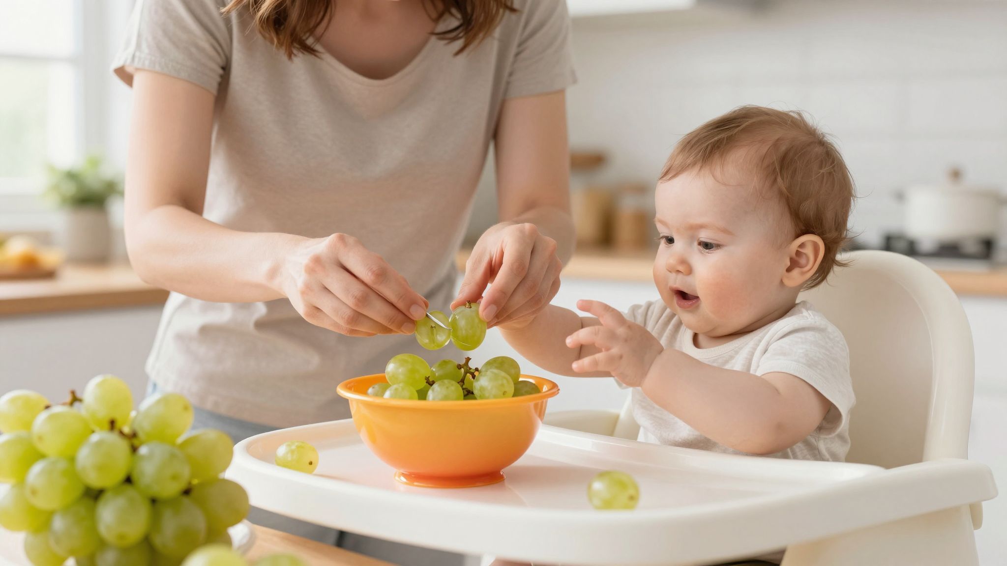 A szőlőt 12 hónapos kor után érdemes bevezetni.