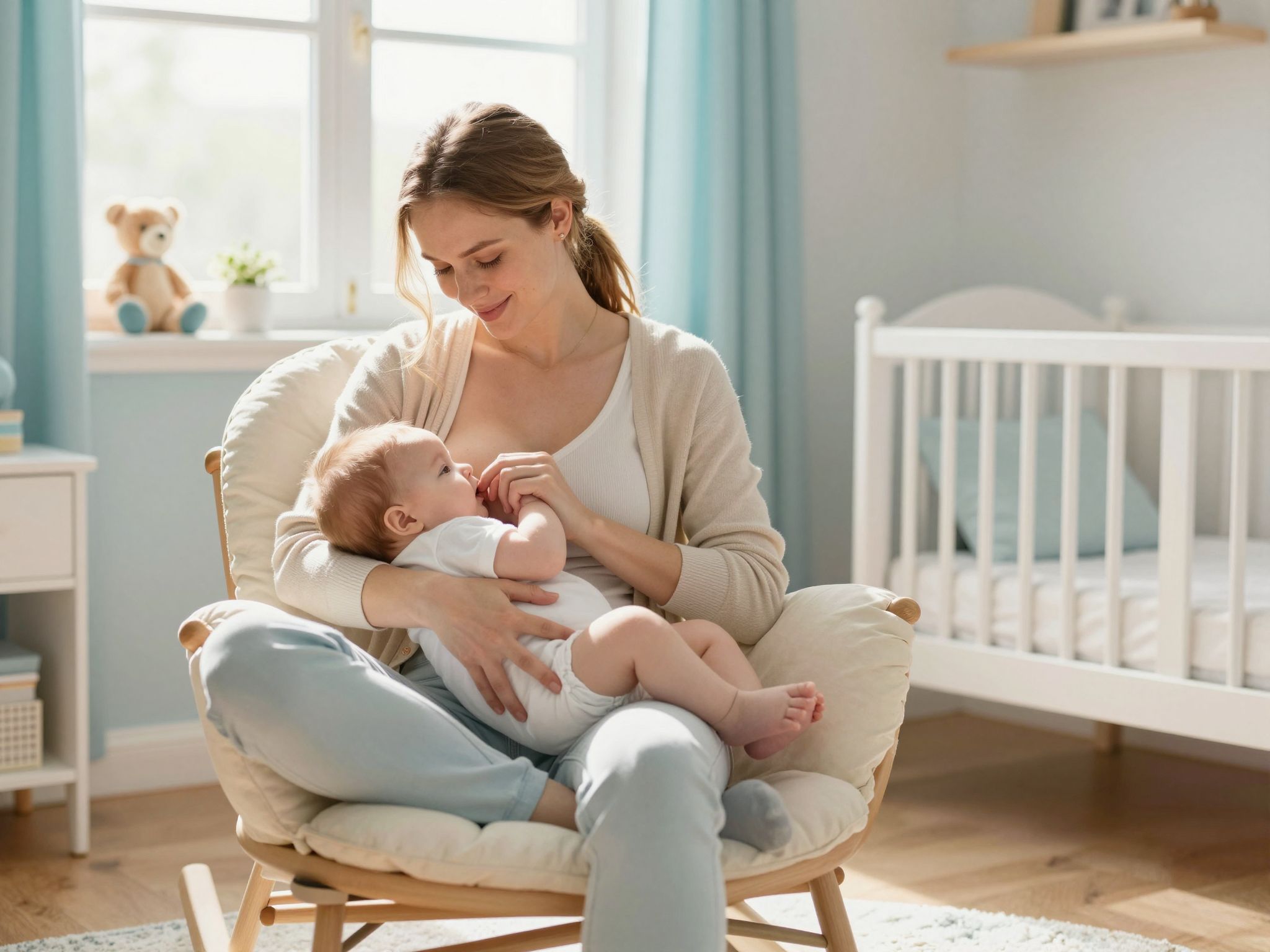 A szoptatás segíti az anya pihentető alvását is.