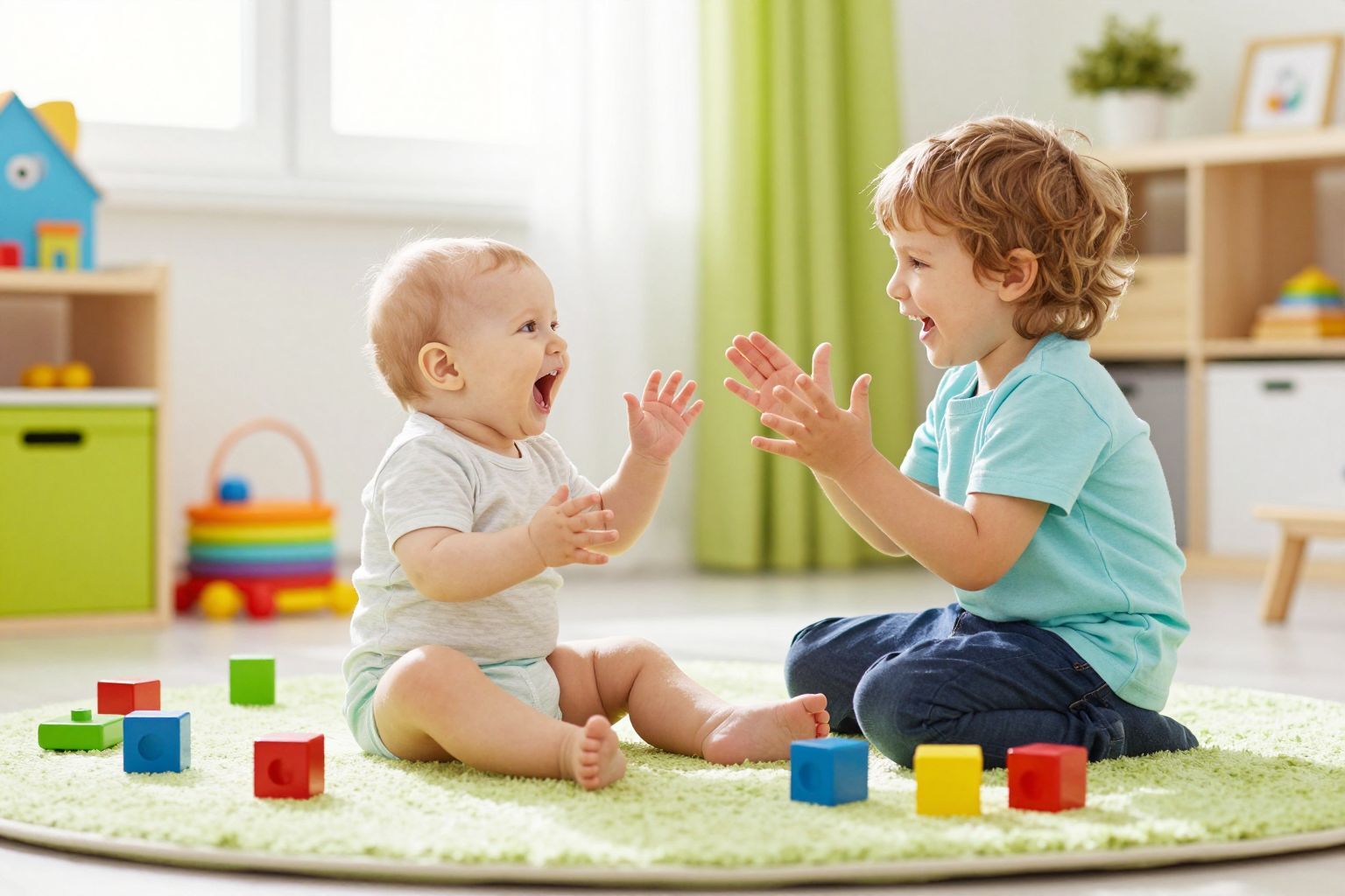 A testvérek stimulálják a nyelvi készségek fejlődését.