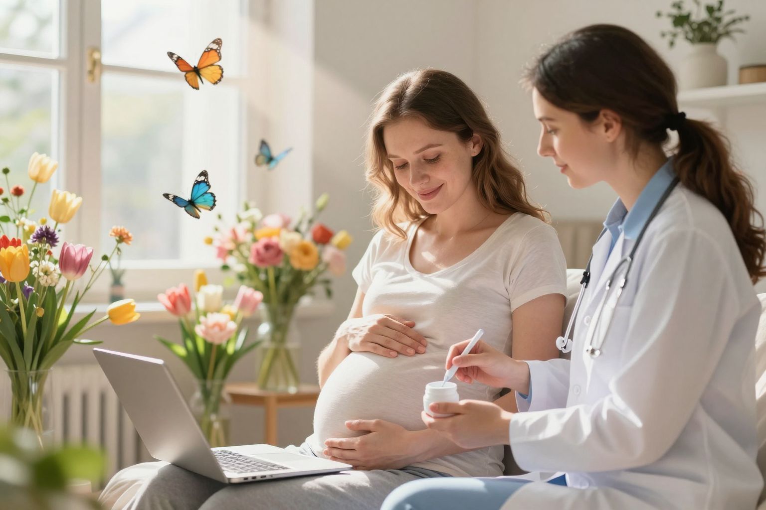 A progeszteron támogatja a terhesség sikeres fenntartását.