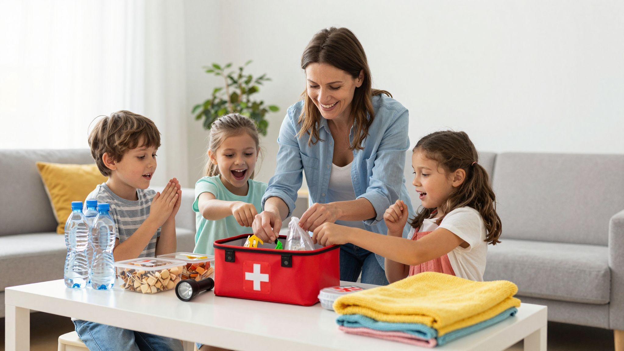 Kisgyermek esetén a vészhelyzeti csomagnak tartalmaznia kell gyógyszereket.