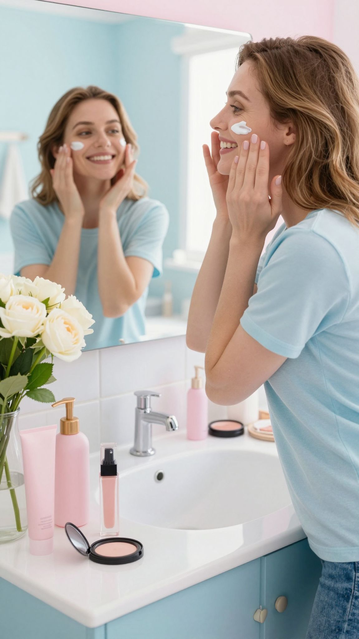 Az egyszerű arcápolás megújítja a fáradt anyukák bőrét.