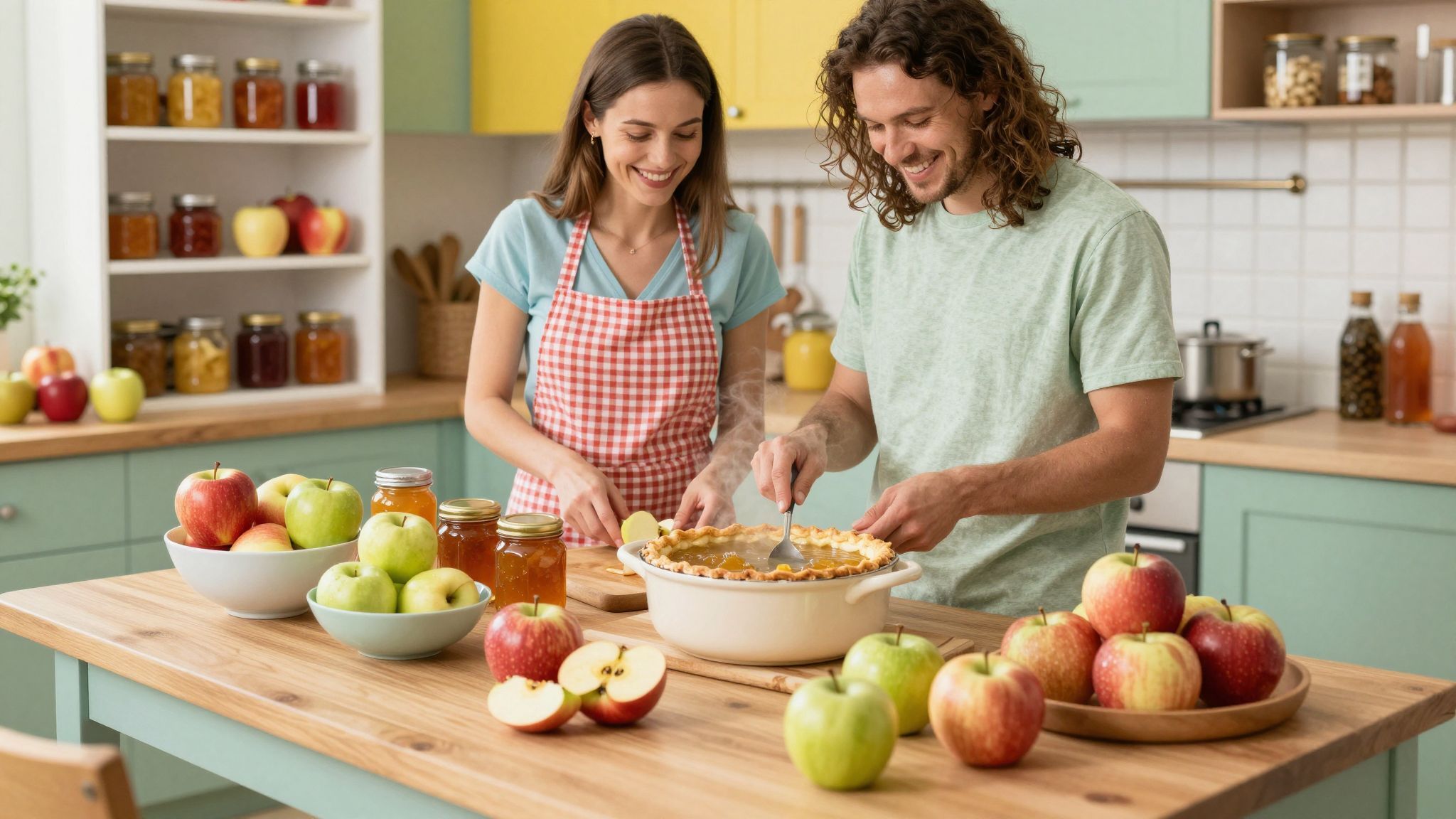 Az alma hosszú ideig tárolható hűvös, száraz helyen.