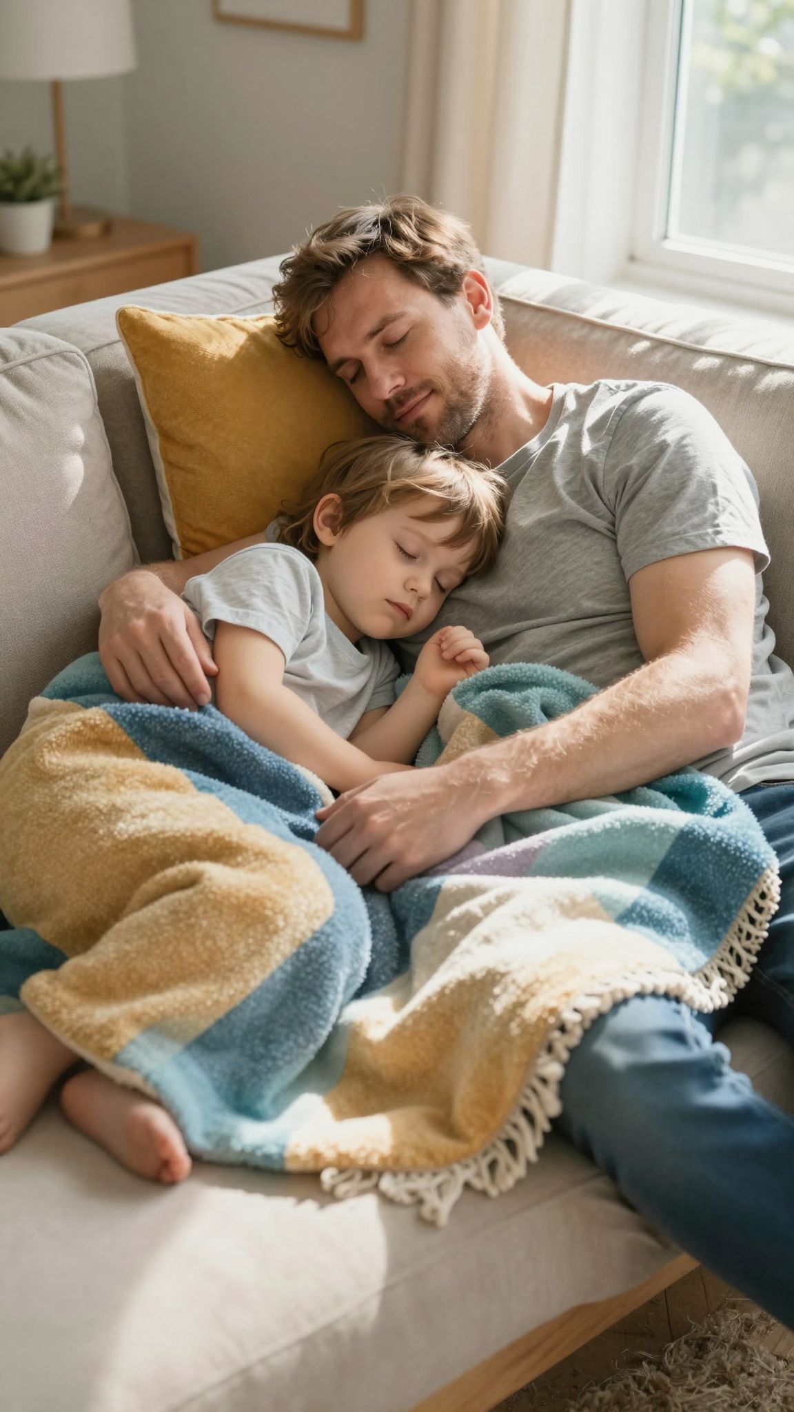 Az apák éjszakai mesélésével könnyebben elalszanak a gyerekek.