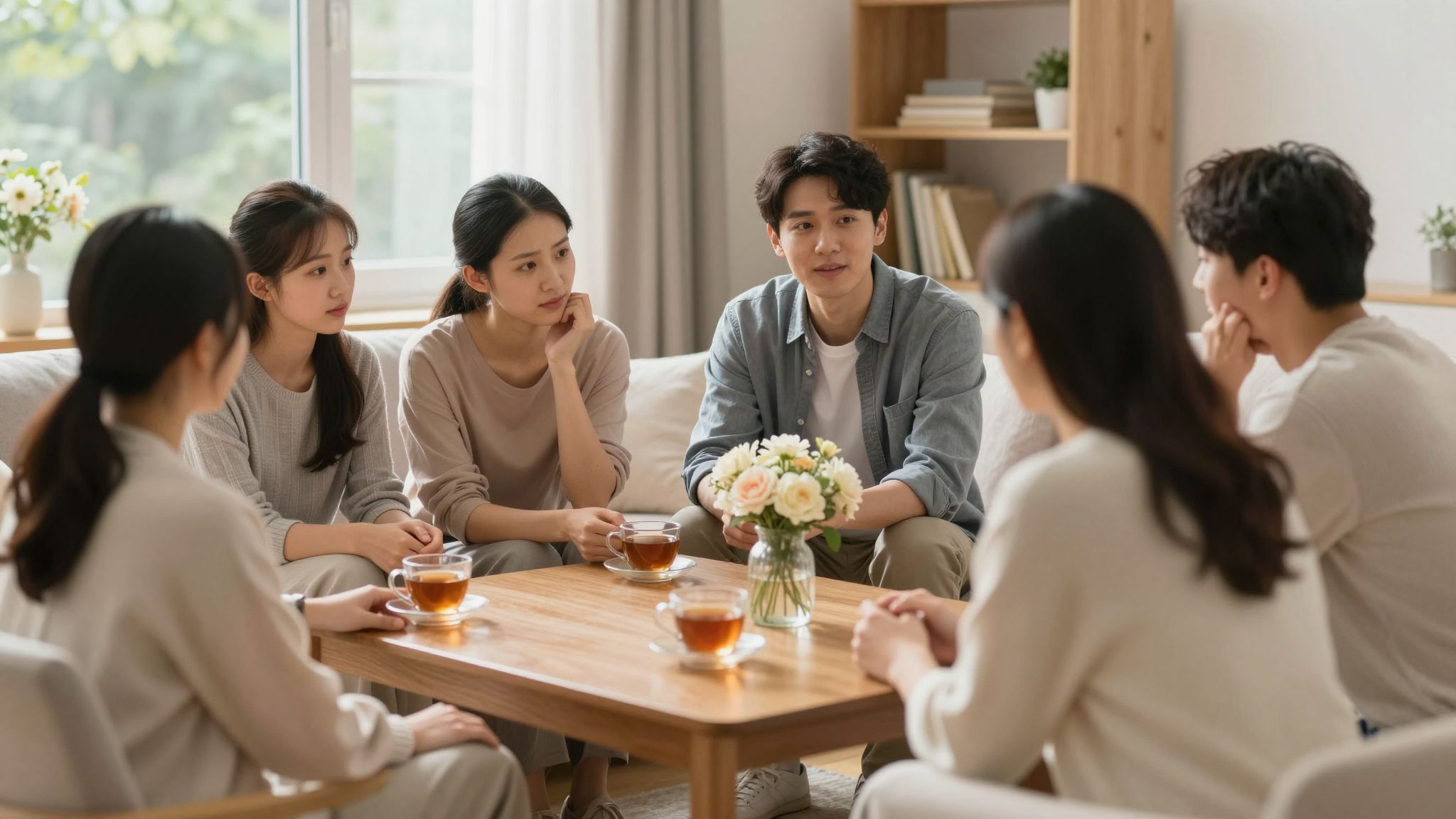 Empatikus támogatás segíti a gyászolók lelki feldolgozását.